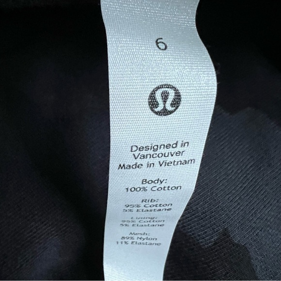 Lululemon Scuba Crew Heritage 365 Camo Deep Coal Multi Size 6 - Picture 10 of 12